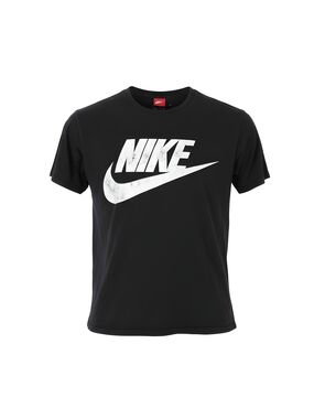 Nike Black T-Shirt with White Swoosh Logo